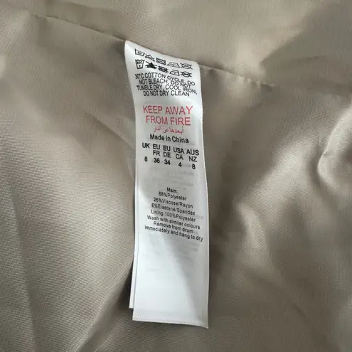 Pretty Little Thing New  Oatmeal Oversized Dad Blazer Womens 4 Casual Chic