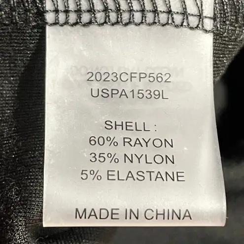 Universal Standard Stephanie Wide Leg Stripe Ponte Pants Black W/Stripe 3XL NWT