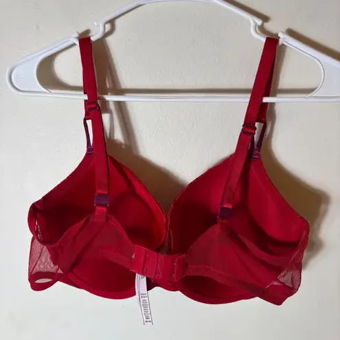 Victoria's Secret Victoria Secret Red Lace Lined Demi Bra 38D
