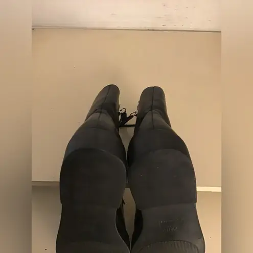 Schutz women black leather Combat boots US 5.5 Euro 35.5