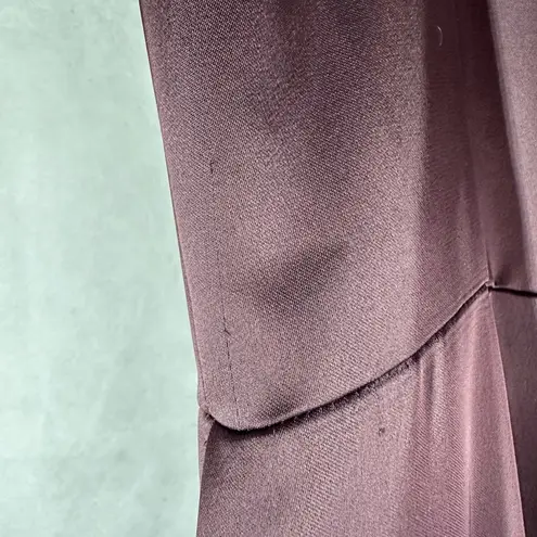 Aidan Mattox Cascading Ruffle Strapless Gown Size US 12 Raisin