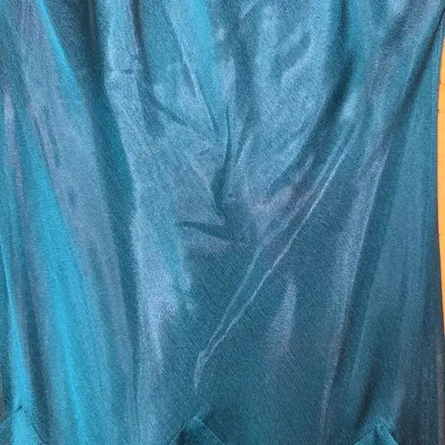 Vintage NWT Morgan & Co Medium Fairycore Mermaid Ethereal Fantasy Prom Gown Blue