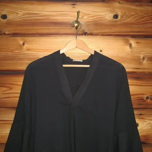 By Malene Birger Black Lightweight cotton tunic Top Blouse Size 4