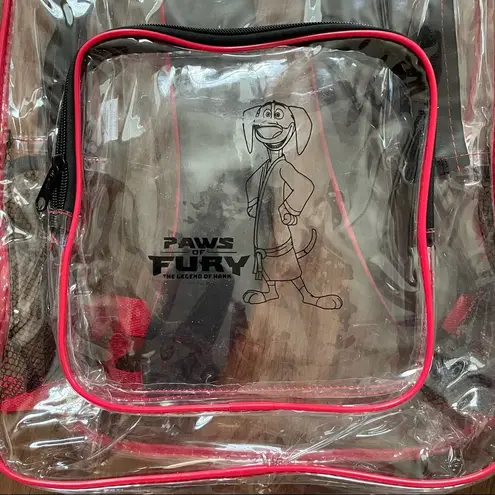 Clear backpack from the movie, PAWS OF FURY, NWOT