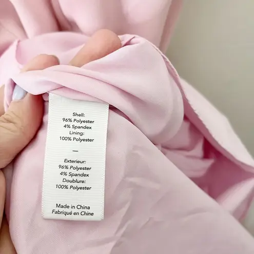 Likely Calhoun Dress Women’s Size 0 Pink Asymmetrical Midi Gown Knotted Bust