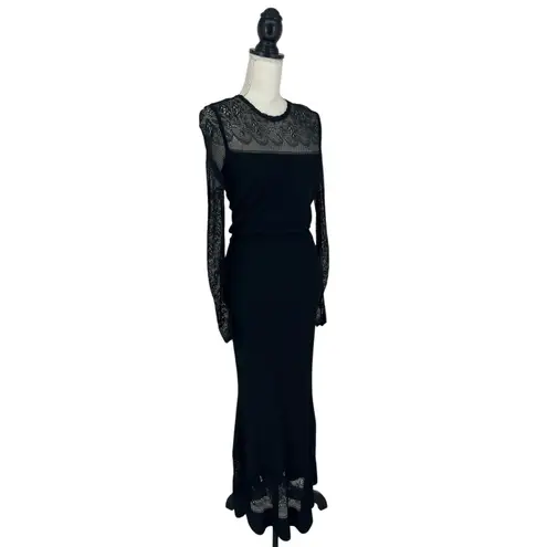 Alexander McQueen Lace And Ribbed-Ottoman Midi Dress