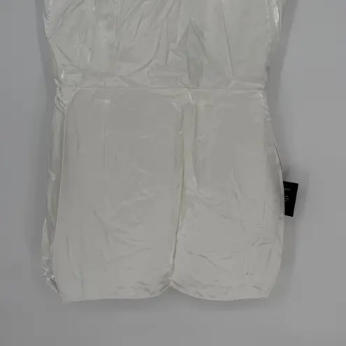 Lulus Gorgeous Aesthetic Ivory Taffeta Sleeveless Mini Dress Size XL White