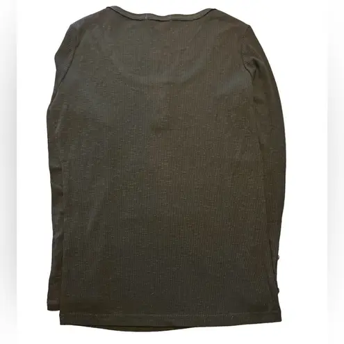 Sunbs Women’s Casual Long Sleeve Button Down Henley Ribbed Knit Shirt