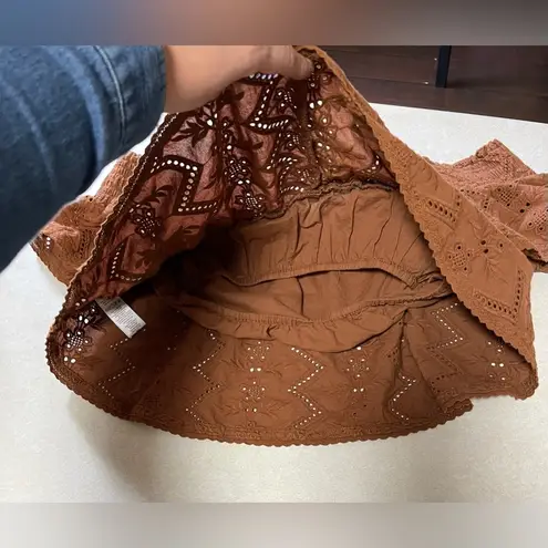 Greylin Women's Alecia Off-Shoulder Brown Blouse Size M