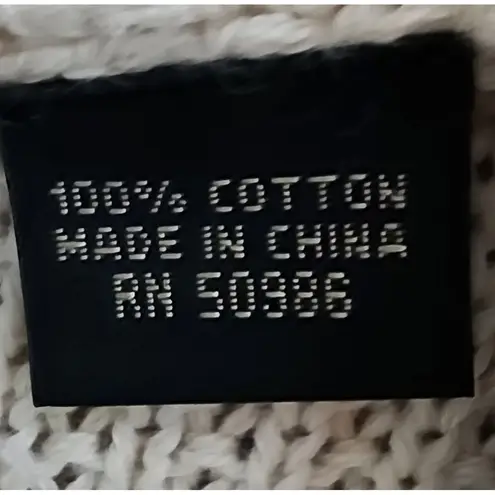 Cozy Cable Knit Cowl Neck Sweater Light Beige Heather Women's Pullover L Tan Size L