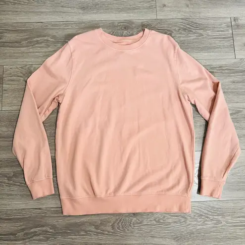 Goodfellow & Co Women Soft Pink Top Relaxed Round Neck Sweater Size L