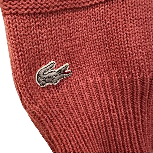 Izod Vintage Knit Short Sleeve Sweater Women's Large Mauve 80s Retro Preppy Pink - Image 2