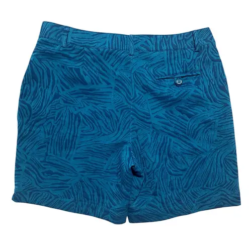 Lady Hagen Women's Paradise Found Zebra Golf Shorts Size 6 Blue