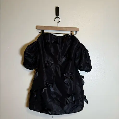 Anthropologie  Hutch Off-The-Shoulder Bow Mini‎ Dress