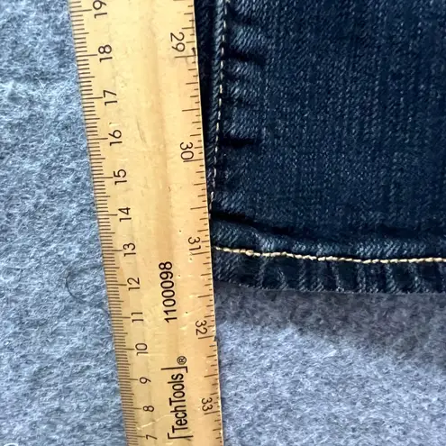 Y2K Aeropostale X2 Slim Jeans Size 0 Long Low Rise Straight Leg Dark Wash Denim Blue