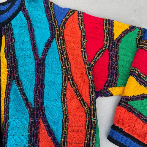 COOGI Rare Vintage 90s Australia Colorful Knit Cosby Button Up Cardigan Sweater