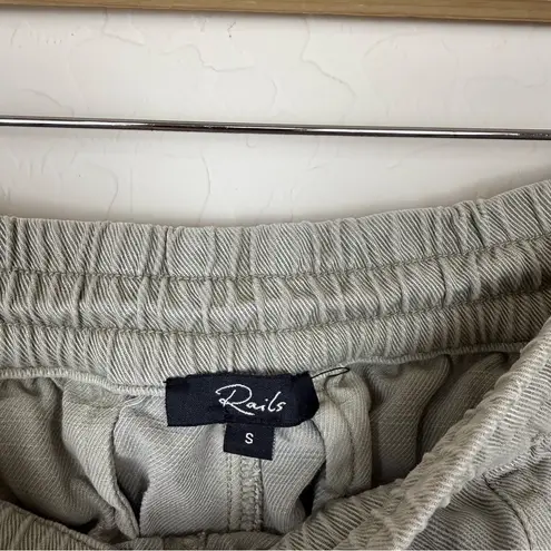 Rails Light Green Sage Tencel Cotton Twill Relaxed Joggers Pull On Haven Pants