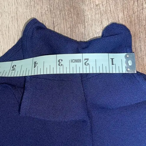 Ella Moss Womens Off The Shoulder Soft Rayon Ruffle Romper Navy XS