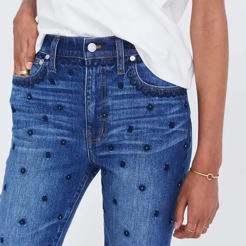 Madewell  The High-Rise Slim Boyjean: Beaded Edition