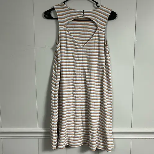 American Eagle  Open Back Swing Tank T-Shirt Sleeveless Striped Dress Size Small