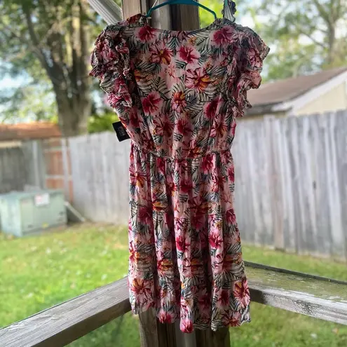 Angie  pink tropical 🏝️ floral dress