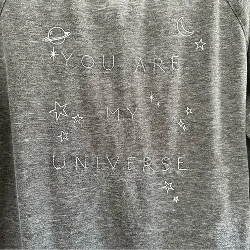 Pretty Rebel Women’s Extra Small You Are My Universe Burnout Sweatshirt