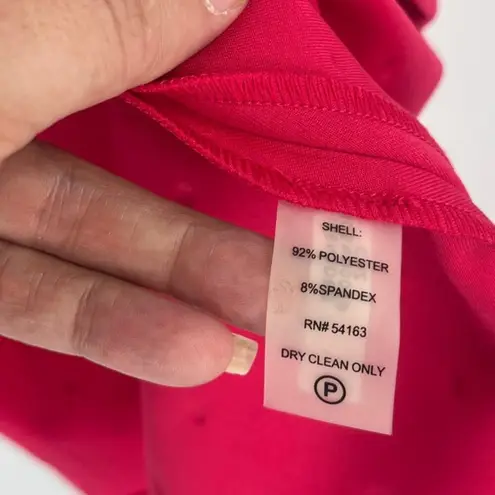 Ivanka Trump Dress Sz 16 Hot Pink Studded Box Pleats Officewear Elegant Modern