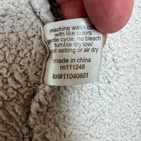 Barefoot Dreams 1 Robe Womens Small Beige Cozy Chic Plush Microfiber Long Belted