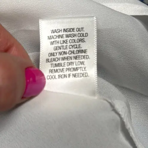 Princess Vera Wang Sundress Blue White High Low Whimsical Fairy Romance Medium