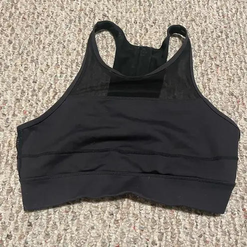Zyia  Active All Star Zip Back Sports Bra Black- Size Medium