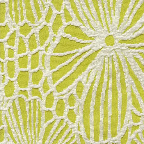 Berlook Light Green Floral Jacquard Cut Out Bikini Top ONLY 11 Yellow Size M