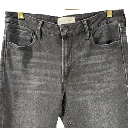 Dear John Women's Bootcut Jeans Size 28 Black Dark Wash Mid-rise Stretch Denim