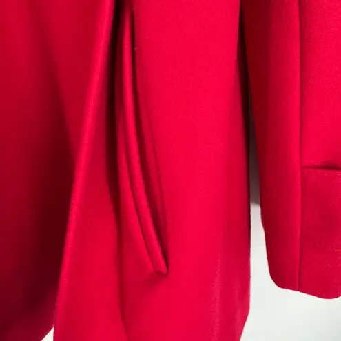 VTG Miss Sixty M60 coat large double breasted peacoat wool blend fit n flare red