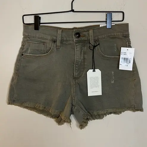 Whetherly Delon High Waist Cutoff Denim Shorts
