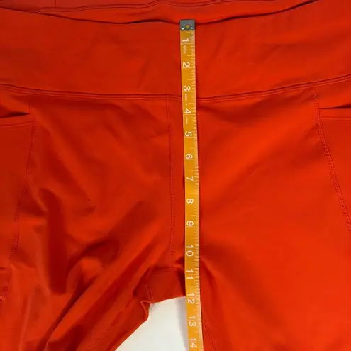 Oiselle NWT Orange Size 24 26 Triple Threat Capris Knickers Legging Active Gym