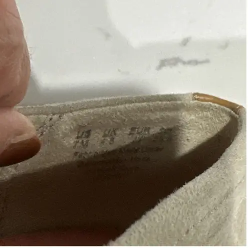 Dr. Scholl's Shoes Women's Sunray Pointed Toe Flat, Gray Microfiber, Size 7, EUC