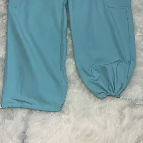 Gilly Hicks / hollister drawstring parachute track nylon cargo pants small