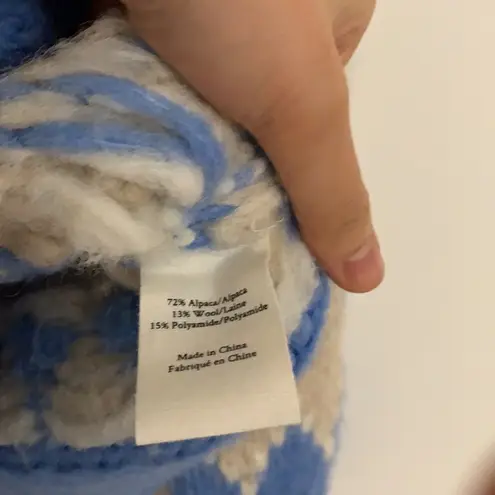 Love Shack Fancy  fair isle boyfriend alpaca cardigan sweater