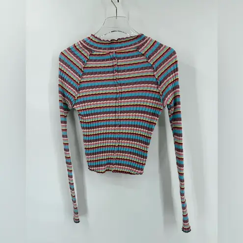 Free People  Mirror Tee in Blue‎ size small thumbnail 4