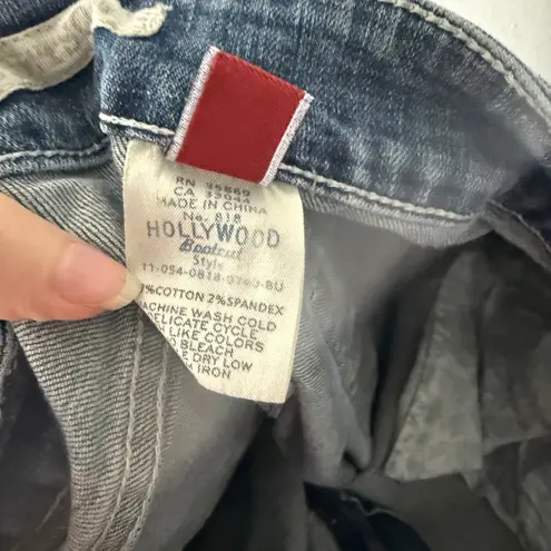 Hollywood Blues Bootcut Jeans Women Size 18 X Long Medium Wash Denim Western Blue