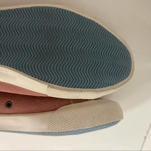 Seavees NWOT Monterey suede lace up sneaker flats shoes rose blush pink SZ 6.5