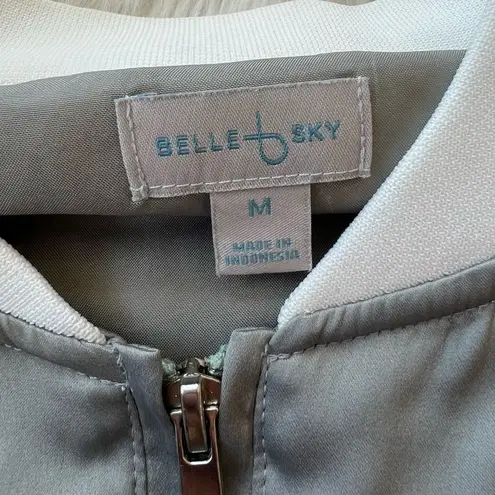 Belle Sky floral and bird bomber jacket