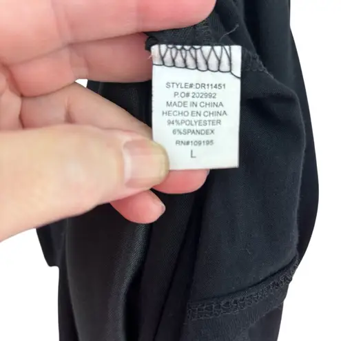 Love j black dress, size Large, knit, sexy, bodycon, whimsygoth, lace up