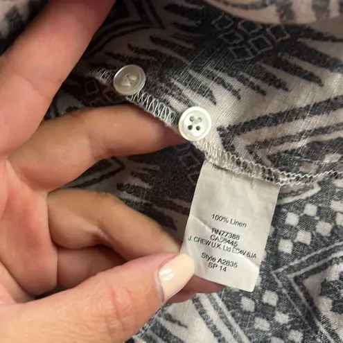 J.Crew  • boy fit diamond ikat linen shirt