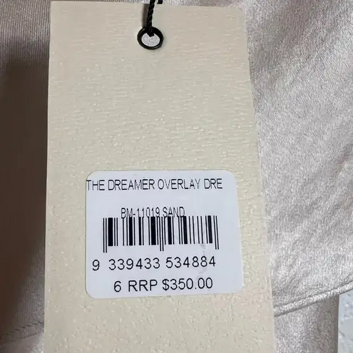 Bec & Bridge The Dreamer Champagne Sand Satin Strapless Maxi Formal Dress Size 2