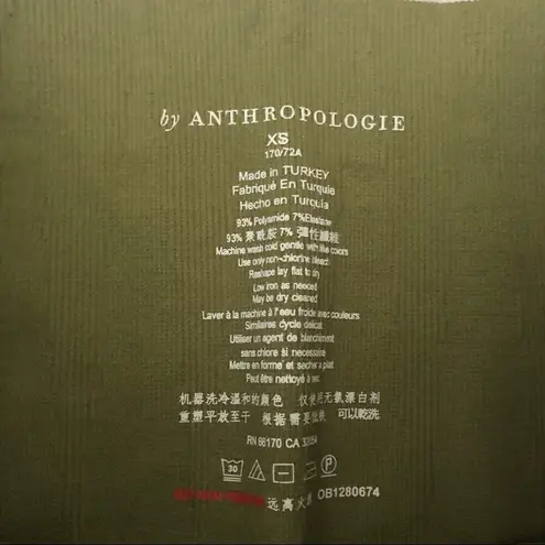 Anthropologie  Moss Green Allegro Seamless Leggings NEW