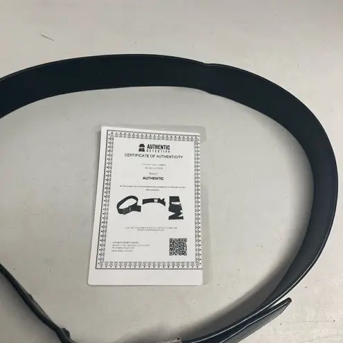 MCM Unisex Reversible Monogram Logo Belt 45” length Black