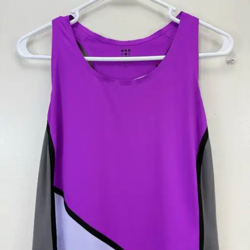 Title Nine Title Nine Racerback Colorblock Purple Athletic Dress Diamalete Golf Size LARGE