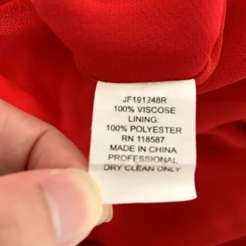 Jason Wu Sleeveless Knee Length Wrap Dress in Red MRSP $495