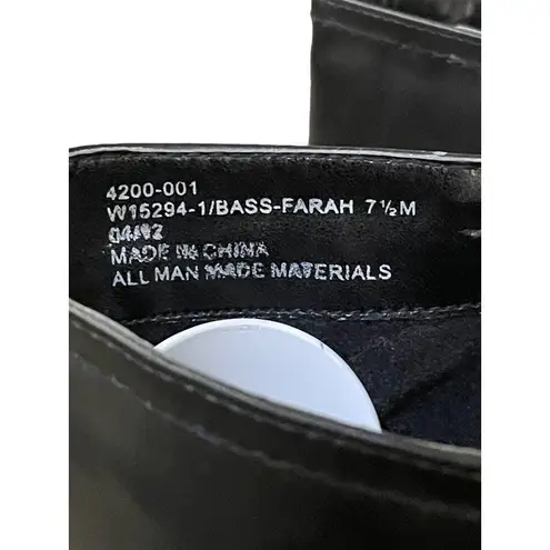 Bass Boots Womens 7.5 M Used Black Man Made Materials